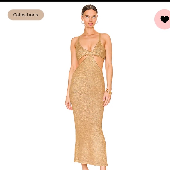 Cult Gaia Serita Dress Gold - Picture 3 of 13